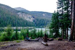 Camping with Buckets and Gil at Boss Lake in Segment 5 of the Collegiate West. (July 29, 2016)