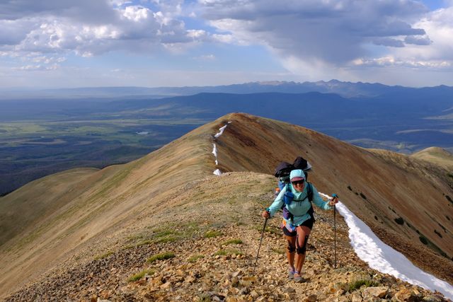 Photo may contain: Human, People, Person, Crest, Mountain, Mountain Range, Nature, Outdoors, Hiking, Leisure Activities, Path, Trail