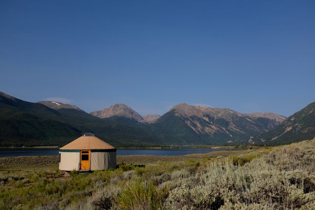 The Colorado Trail spends 8 miles or so circumnavigating Twin Lakes. A lot of it is road walking, but there are some cool sights, houses and yurts peppered along the way.