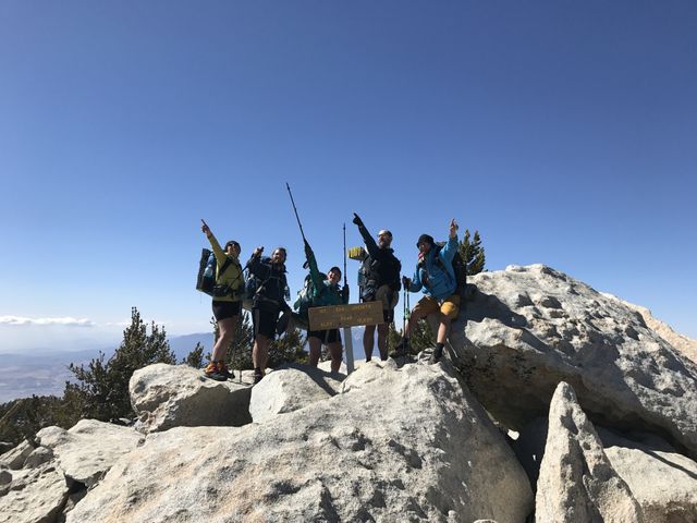 Being dorks on top of Mt. San Jacinto