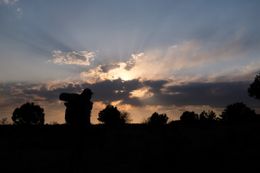 Photo may contain: Silhouette, Dawn, Dusk, Nature, Outdoors, Red Sky, Sky, Sunrise, Sunset