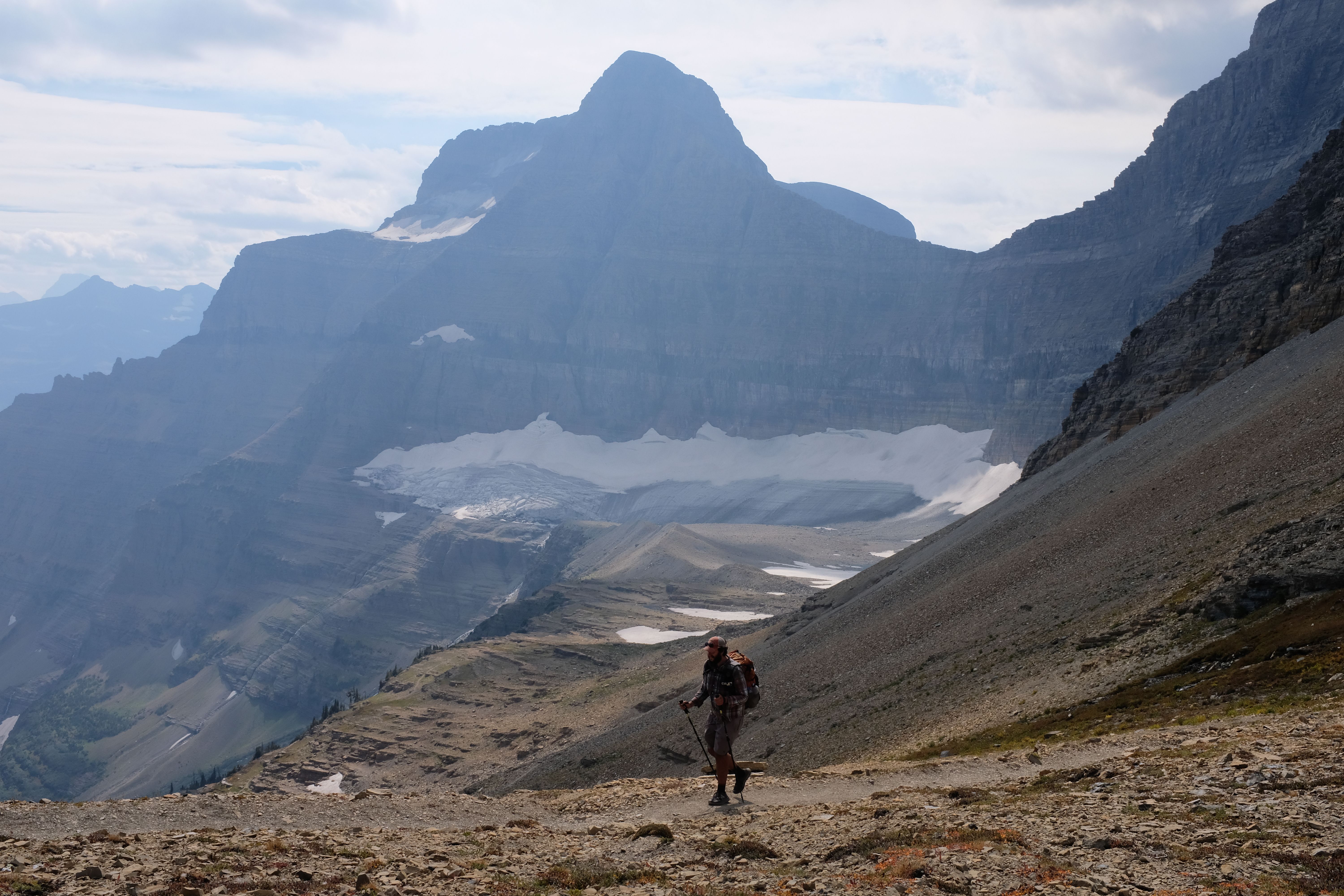 DG on Siyeh Pass in Glacier National Park