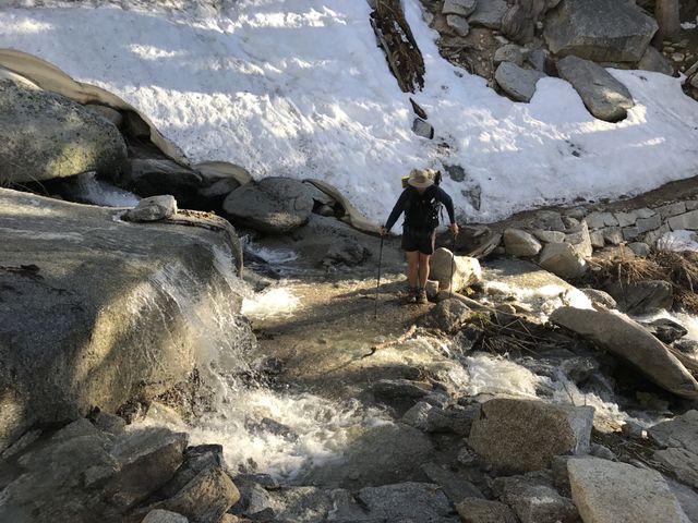 The largest river we’ve seen yet! On the trail back from Mt. San Jacinto.